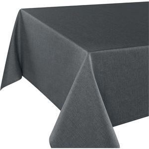 Delindo Tischdecke Wien, anthrazit, 110 x 260 cm, rechteckig, aus Polyester, mit Fleckschutz-Imprägnierung