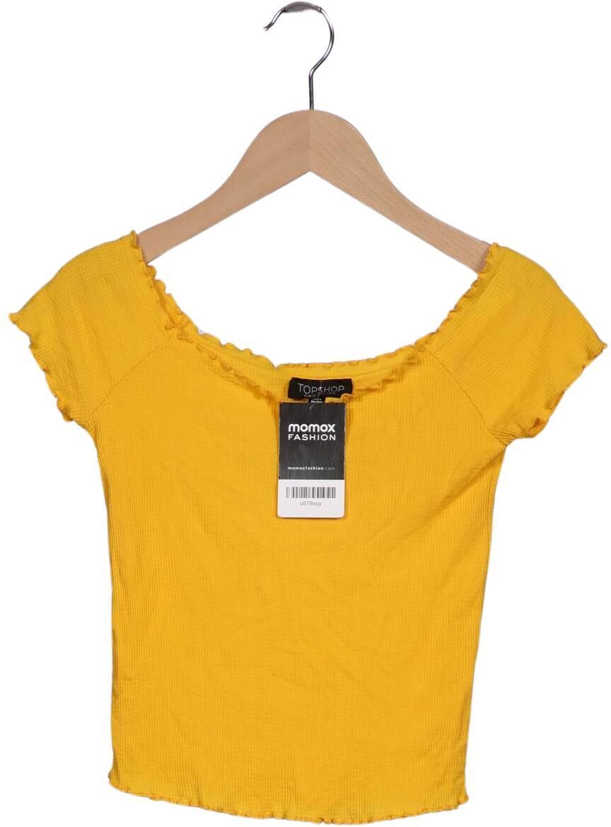 Topshop Damen T-Shirt, Gelb, Gr. EU 36, kein / Etikett - Second Hand