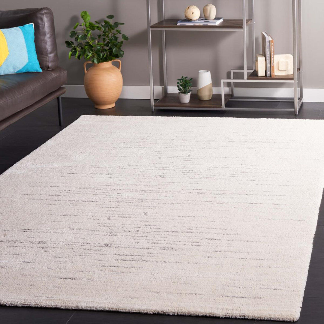 Blue Elephant Allycia Machine Woven Ivory/Grey Rug Ivory Rectangle 235 x 305cm
