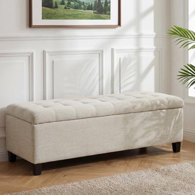 toswini Upholstered Storage Ottoman Bench for Bedroom, Entryway & Foot Rest