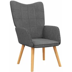 Décoshop26 - Schlichter Sessel/Sofasessel in dunkelgrauem Stoff DEC026687 DEC026687