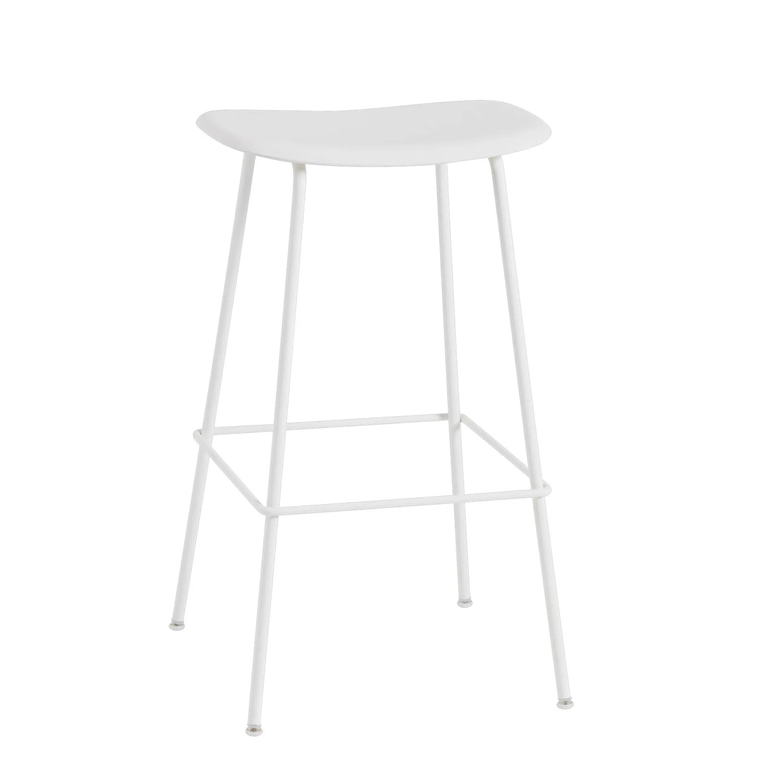 Muuto Fiber Tube barkruk wit 75 cm