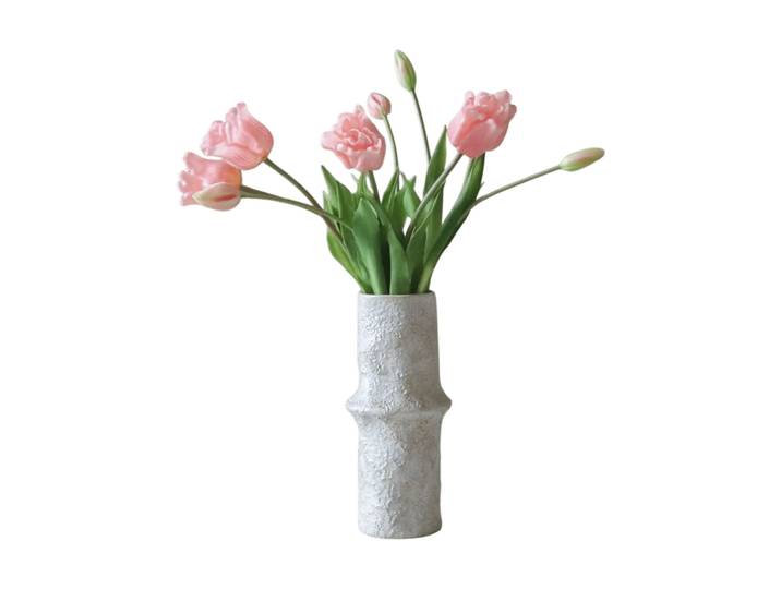 Botané Bouquet artificiel de tulipes Triumph Rose pâle, 10 pcs