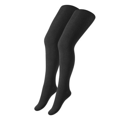 Strumpfhose S.OLIVER "essentials", Mädchen, Gr. 122/128, schwarz, Obermaterial: 75% Baumwolle, 22% Polyamid, 3% Elasthan, Strumpfhosen Strumpfhose, mit nahtloser Verarbeitung