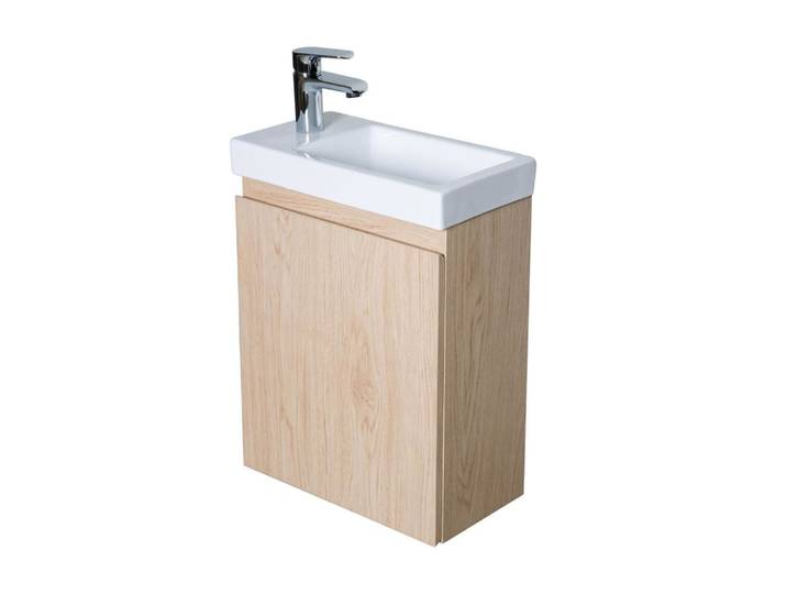 Meuble lave-mains + robinet noir