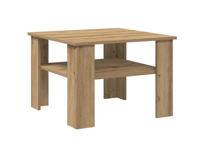 vidaXL Table Basse chêne Artisanal 60x60x42cm Bois d'ingénierie