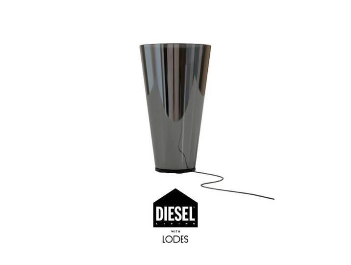 Diesel Living with Lodes Tischleuchte Megaphone - Glossy Smoke D