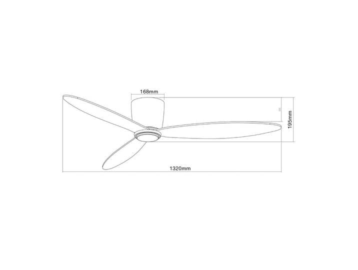 Ventilateur de plafond Airfusion Radar noir 132 cm, silencieux, Beacon Beacon Lighting - Salon / séjour - Moderne - Bois