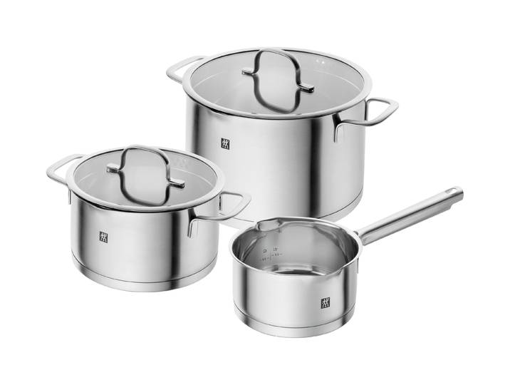 3-teiliges Zwilling Edelstahl-Topf-Set »TrueFlow«