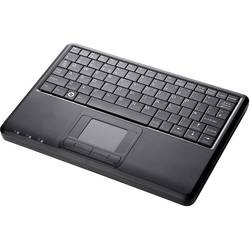 Perixx PERIBOARD-510-PLUS USB Tastatur Deutsch, QWERTZ Schwarz Integriertes Touchpad 11003