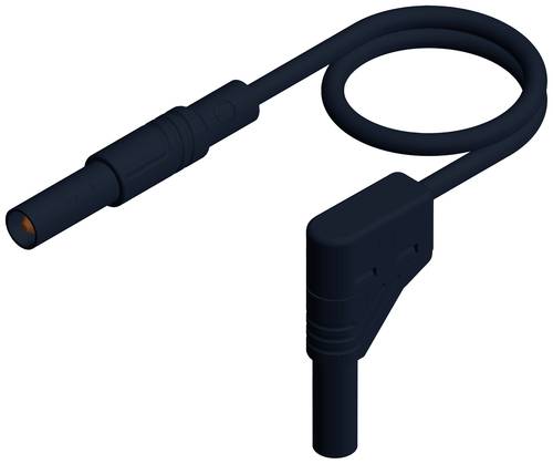 Hirschmann Test & Measurement MLS WG 200/1sw Sicherheits-Messleitung Lamellenstecker 4mm Lamellenstecker 4mm 2.00m Schwarz 1St.