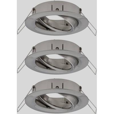 Paulmann 92485 EBL Choose Einbauring 3er Set 10W Eisen (gebürstet)