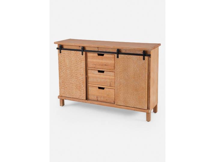 bonprix Sideboard mit Schiebetüren, 80x120x35 cm, Sideboard mit effektvollen Schiebetüren, beige