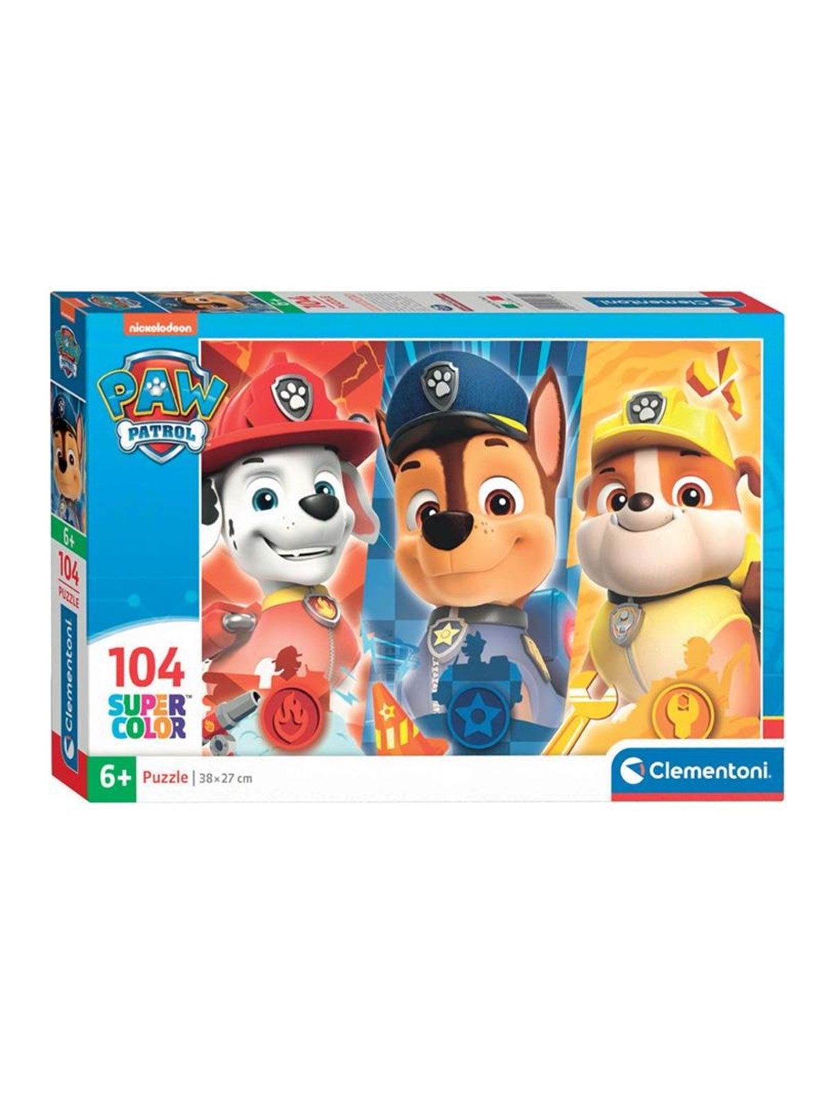 Clementoni Jigsaw Puzzle Super Color PAW Patrol Close Up 104 pcs. 2D Puzzles