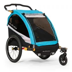 Kinderanhänger D'LITE X Double, Burley, Größe: Onesize, Farbe: blau, Gewicht: 13,8 kg, VE: 1 Stk.