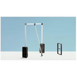 Hettich, Möbelausstattung, Kleiderlift Duo Lift Basic 600 - 830 mm schwarz (1 Stk.)