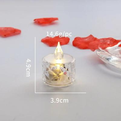 Uplift Treasures Battery Powered Flameless LED Candle Lights Set s 3.6x5cm 24pcs