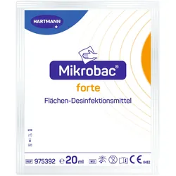 Hartmann | Mikrobac forte | Flächen-Desinfektionsreiniger | 250 x 20 ml