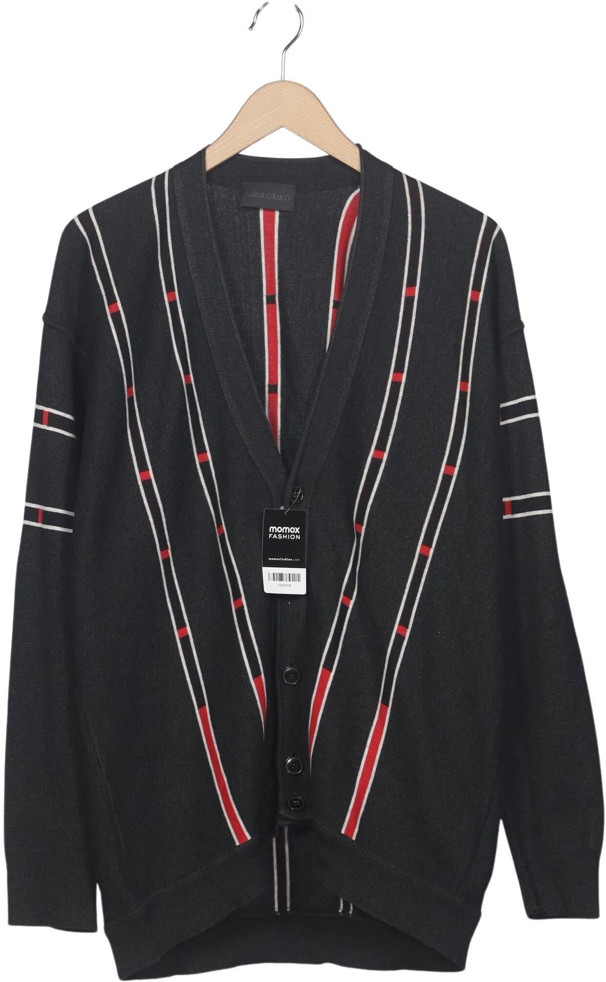 Carlo Colucci Herren Strickjacke, Mehrfarbig, Gr. EU 54, Baumwolle / Synthetik - Second Hand