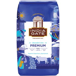 INDIA-GATE Reis Basmati Premium aus Indien, Langkorn, lose, 500 g