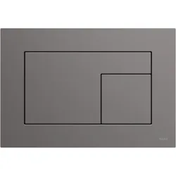 TECEvelvet WC-Betätigungsplatte 9240731 für Zweimengentechnik, Grigio Londra / Anthrazit