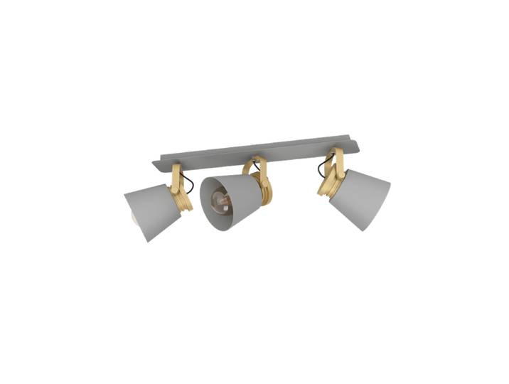 EGLO TWICKEN SPOTSCHIENE 3L E27 GRAU/GOLD