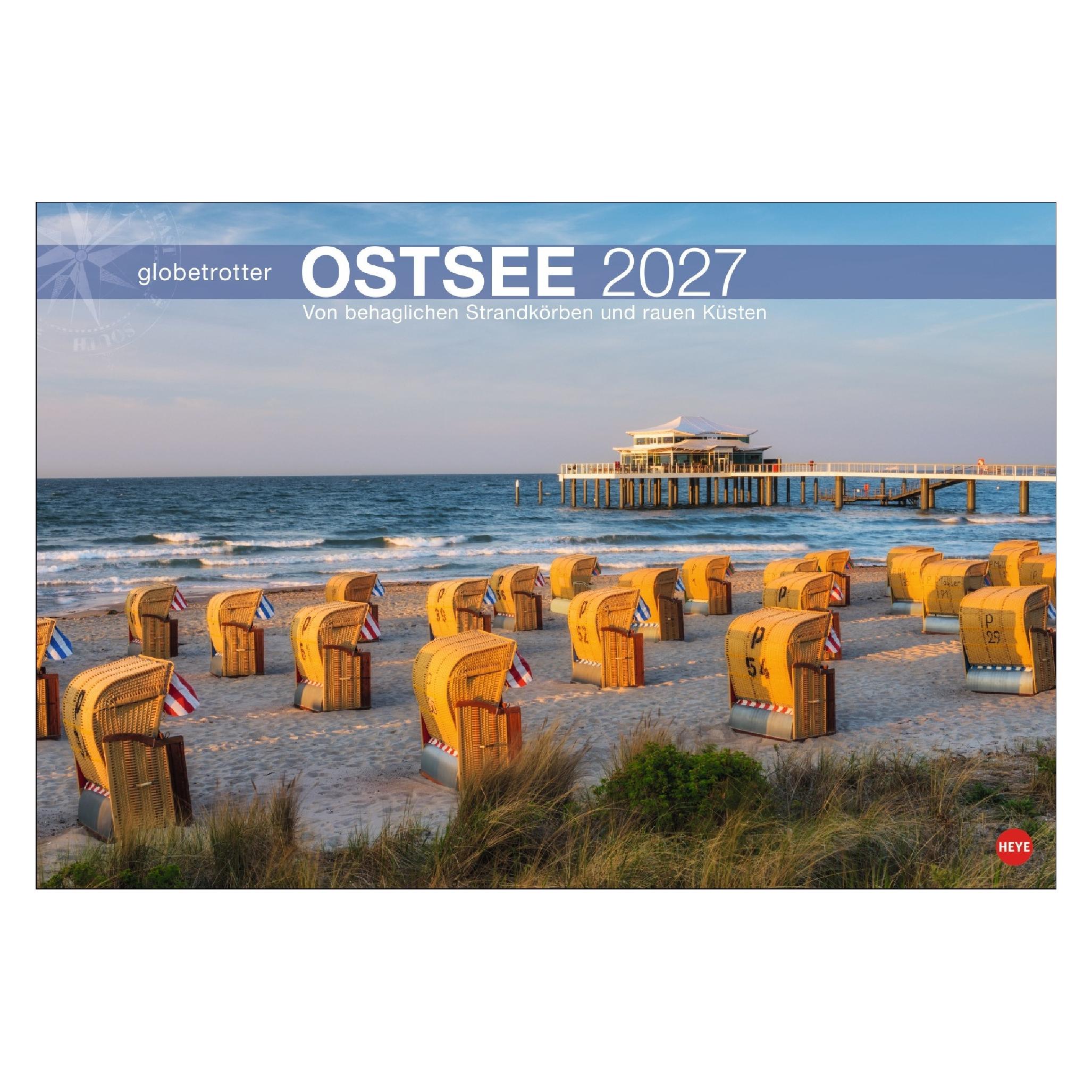 Athesia Ostsee Globetrotter Kalender 2027 - Von behaglichen Strandkörben und rauen Küsten (66784450)