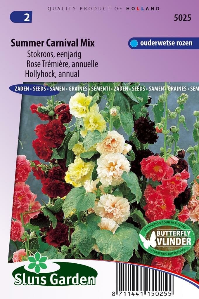 Sluis Garden Alcea Rosea stokroos zaden Summer Mix