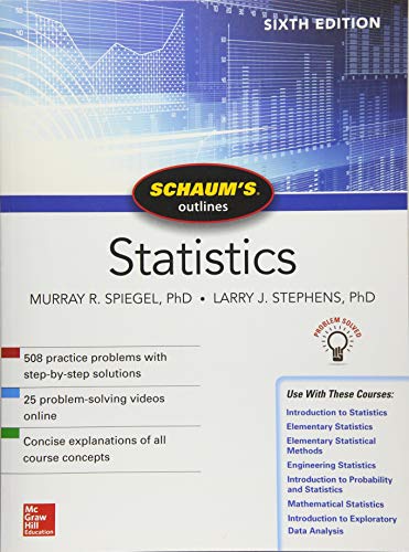 Spiegel, Murray R. - Schaum's Outline of Statistics (Schaum's Outlines) - Preis vom 12.10.2026 11:37:12 h