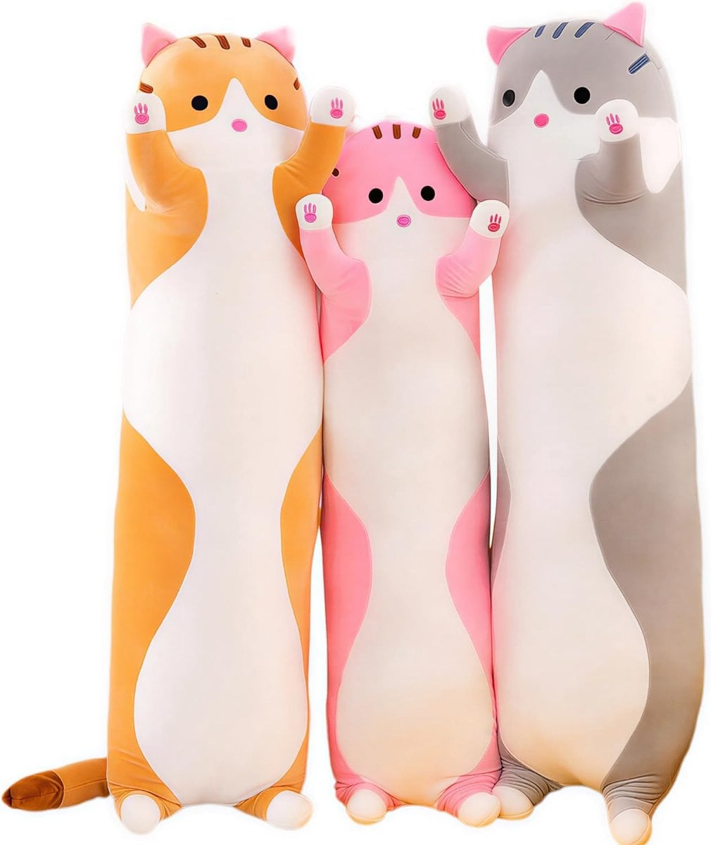 Long Cat Plush Toy Pillow - Zacht en knuffelig kattenkussen voor volwassenen