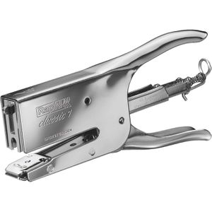 Rapid Heftzange K1 Classic, 10510602, aus Metall, chrom, offene und geschlossene Heftung, Heftleistung bis 50 Blatt