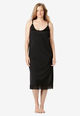 Plus Size Women's Full Slip Snip-to-Fit by Comfort Choice in Black (Size 1X) Dress