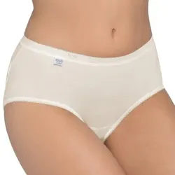 Sloggi Damen Basic Midi Vanille Baumwolle 48 Damen