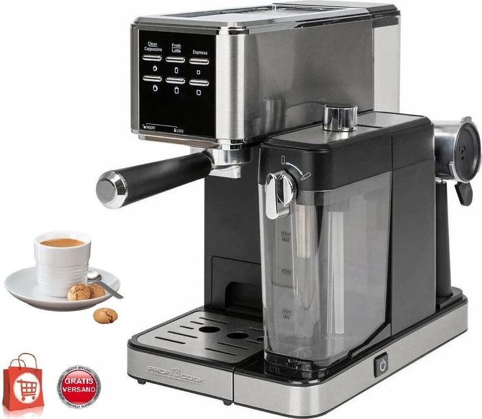 ProfiCook PC-ES-KA 1266 Espressomaschine silber