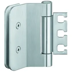 Glastürband VARIANT VXG 7990/120,2tlg,rund,edelstahl matt