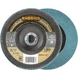 Rhodius 211422 LSZ F3 Fächerschleifscheibe Körnung (num) 80 Edelstahl, Stahl 10 St.