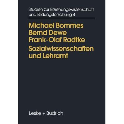 Sozialwissenschaften und Lehramt, Taschenbuch von Bernd Dewe, VS Verlag für Sozialwissenschaften, 978-3-8100-1224-1