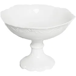 Chic Antique Schüssel mit Fuß Provence, H15/D22 cm, weiß