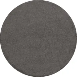 TEPPICH Kurzflor MAIN in Mokka, einfarbig, Ø 200 cm