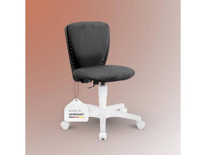 TOPSTAR Kid 200 - Ergonomischer Schreibtischstuhl für Kinder schwarz Made in Germany Drehstuhl für Kinder & Jugendliche GS-Intertek