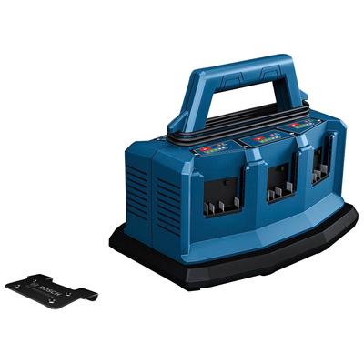 Akku-Ladestation BOSCH PROFESSIONAL "GAL 18V6-80 Professional", blau, Kunststoff, Ladegeräte, mit mehreren Fächern