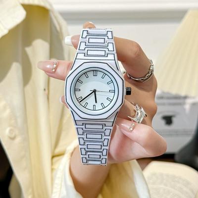 USA Free Shipping Shop ColorPop Couple Watch Quartz Minimalist Wristwatch Set white