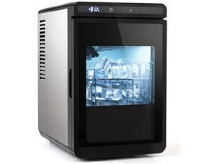 Machine a Glacons Portable-GIANTEX-12 kg/24h Machine à Glace Portable Glace carrée de 4 cm 3 Glaçons en 20 Minutes Minuterie 24H