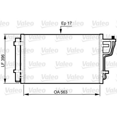 VALEO Kondensator, Klimaanlage 814351 für HYUNDAI KIA (BEIJING)