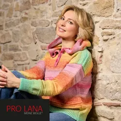 Strickanleitung – Hoodie mit Polo-Ausschnitt aus Pro Lana 1-2-3 Ideen Merino