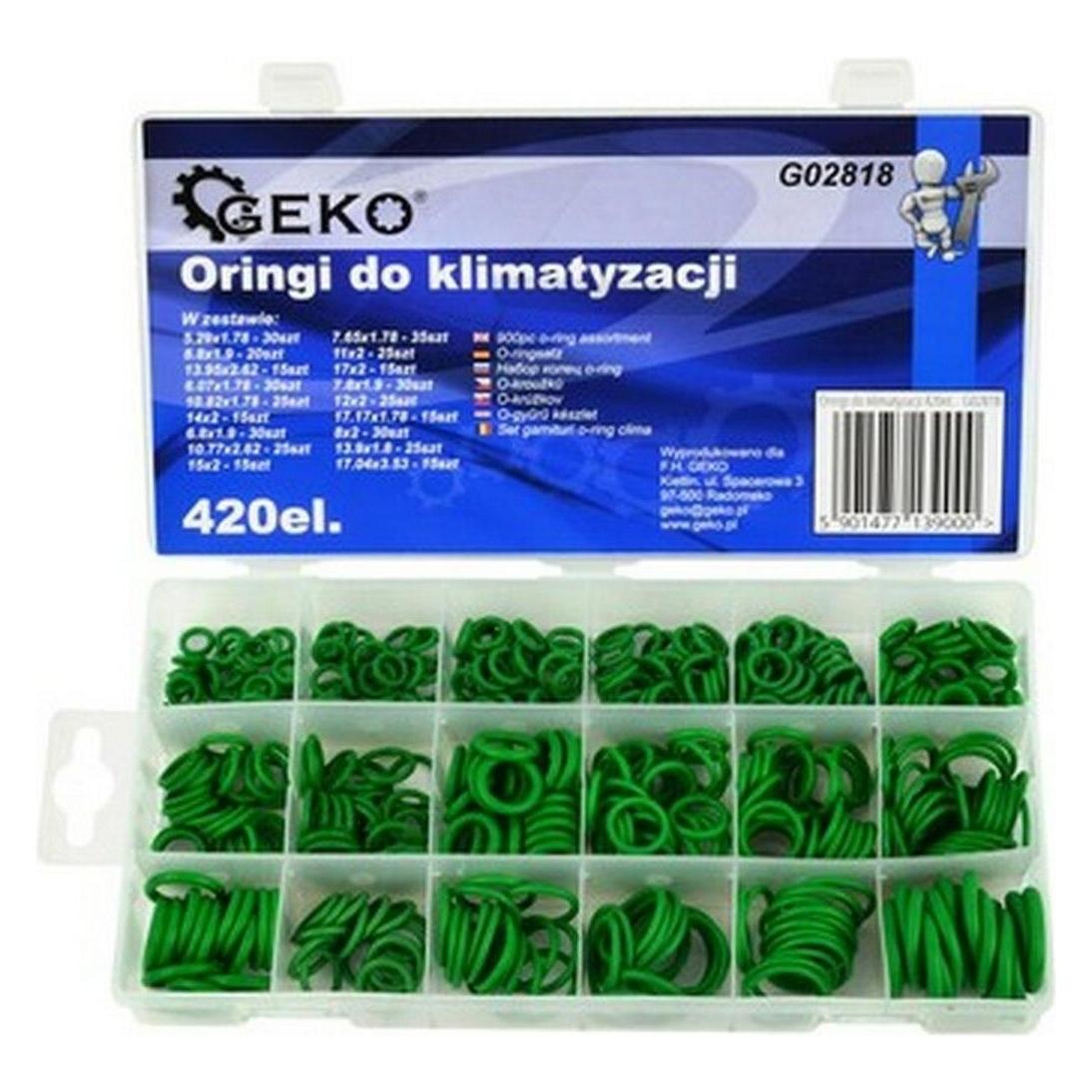 GEKO Satz O-Ringe für Klimaanlagen 420 Stück (G02818)