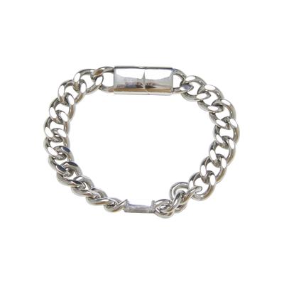 Armband KARL KANI "Karl Kani KK Og Cubanlink Bracelet", silber, Armbänder, Damen, onesize, Stahl, Armband