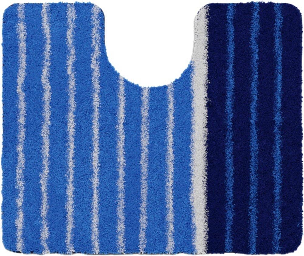 WC-Vorleger BATEX "Tandea", blau, Badematten, WC-Vorleger, Polyacryl, Badematte, H:27mm
