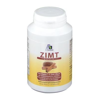 Zimt Kapseln 500 mg+Vitamin C+E 120 St