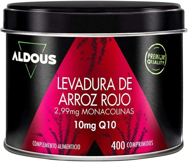 Aldous Levadura De Arroz Rojo 400 Tabs